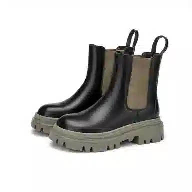 GEMEIQ PU Chelsea Boots 5cm