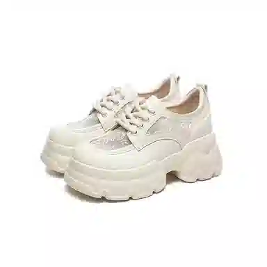 DAPHNE PU Classic Platform Sneakers 5cm