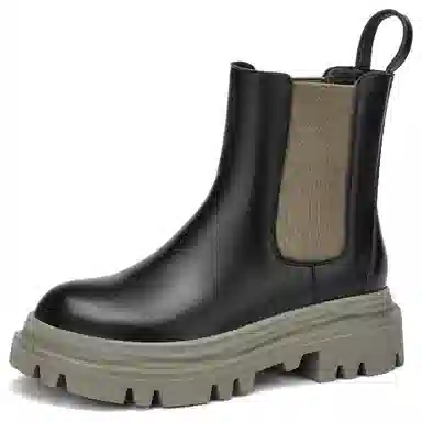 GEMEIQ PU Chelsea Boots 5cm