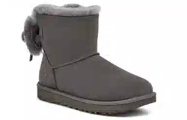 UGG Classic Double Bow Mini Charcoal