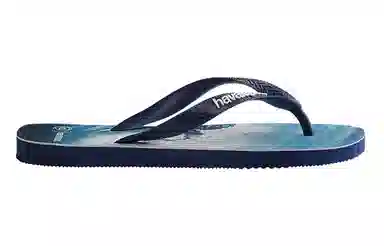 Havaianas Surf Print Flip Flops Blue