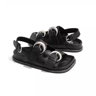 Laomiao Roman Sandals Black