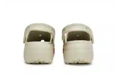 Crocs Classic Platform Clog Bone White Red