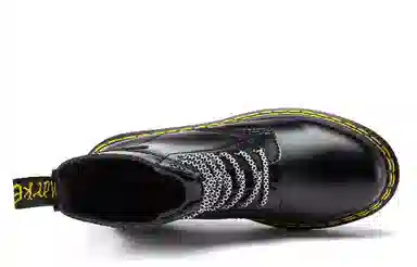 VICKI BROWN Martin Boots Black