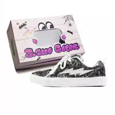 Z.SUO Black Low-Top Sneakers