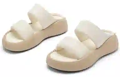 C°BANNER PU Slide Sandals Beige
