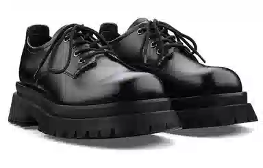 HANQIAORIJI Black Blood Series Derby Shoes