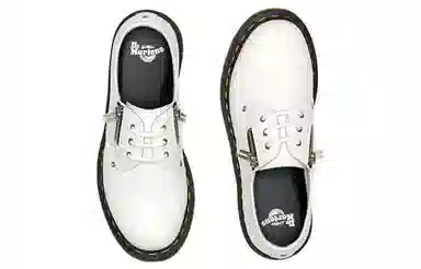 Dr. Martens 1461 Twin Zip White