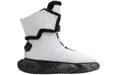 NORVINCY Snow Boots Black White