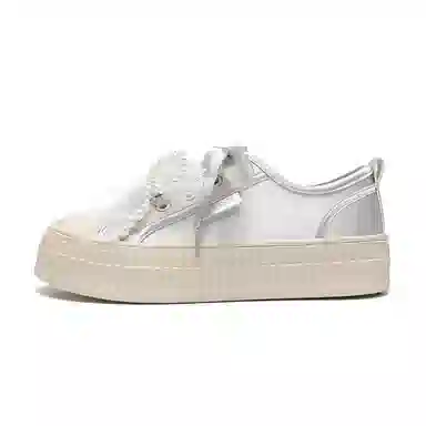 ZHR Crush Pearl Satin Ribbon Sneakers
