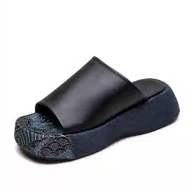 Jiezhou Retro Embroidered Slides