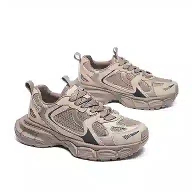 公猴 织物 舒适百搭休闲 防滑耐磨透气轻便增高 低帮 老爹鞋 女款