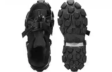 NORVINCY Magnetic Buckle Sandals Black