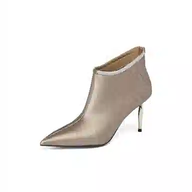 ELLE Elegant Rhinestone Ankle Boots 8.5cm