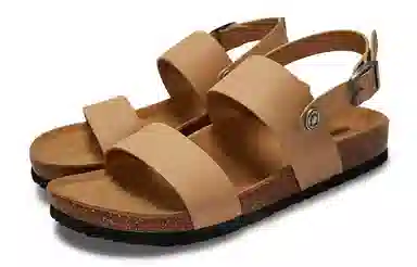 Minnetonka One Strap Sandal Beige