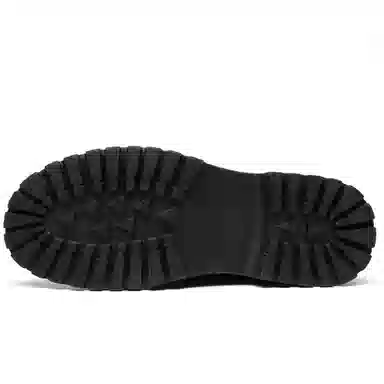 法派 二层牛皮 加绒 加厚  耐磨 保暖 短筒 户外靴 男款 黑色