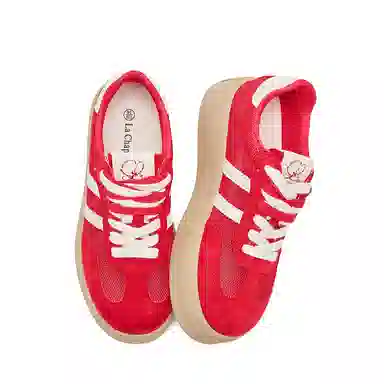 La Chapelle Low Top Sneakers Red