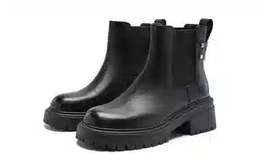 Nine West Round Toe Ankle Boots Black