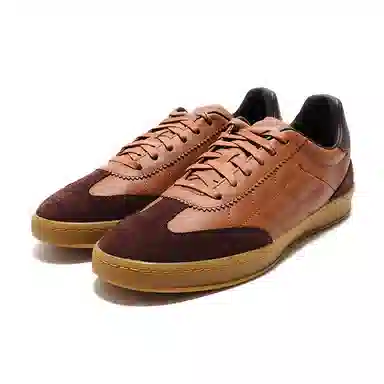 Cole Haan Leather Low Top Sneakers Brown