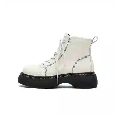 MASOOMAKE Thick Sole Lace-up Martin Boots 5cm Women