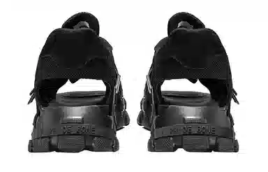 NORVINCY Magnetic Buckle Sandals Black