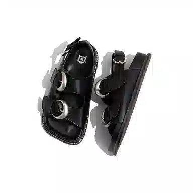Laomiao Roman Sandals Black