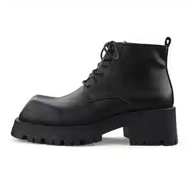 HANQIAORIJI Derby Boots Black