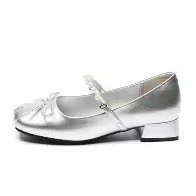 ZHR Mary Jane Bow Pearl Strap