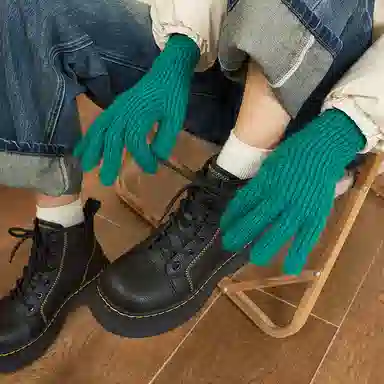 MASOOMAKE Thick Sole Lace-up Martin Boots 5cm Women