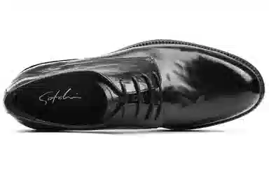 Satchi Classic Leather Dress Shoes Black
