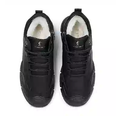 才子 合成革 舒适通勤百搭 短靴 男款 黑色