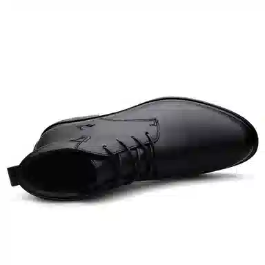 英伦骑士 牛皮 通勤气质高级感舒适 小众 短靴 男款 黑色