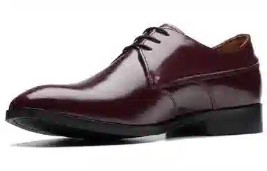 Clarks Craft Series Derby Deep Red
