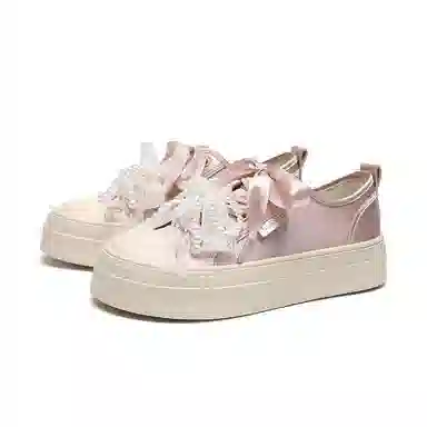 ZHR Crush Pearl Satin Ribbon Sneakers