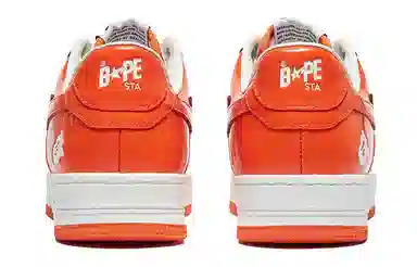 A BATHING APE STA White Orange