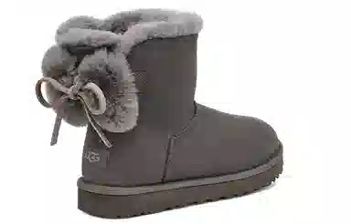 UGG Classic Double Bow Mini Charcoal