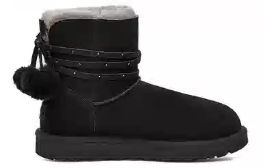 UGG Mini Bailey Bow Pom Black
