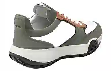 Ecco Retro Comfort Sneaker Olive