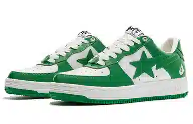 A BATHING APE STA White Green
