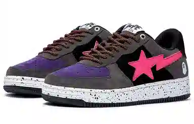 Bape STA Low Grey Pink