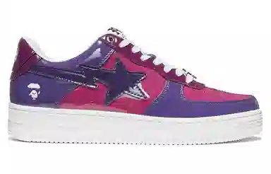 A BATHING APE STA Purple White