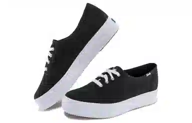 Keds Breathable Platform Canvas Sneakers Black