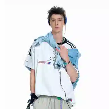 BJHG Retro Striped Raglan Tee