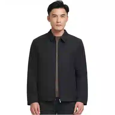 才子 翻领纯色休闲棉服 男款