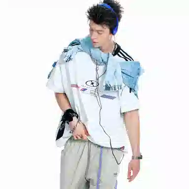 BJHG Retro Striped Raglan Tee