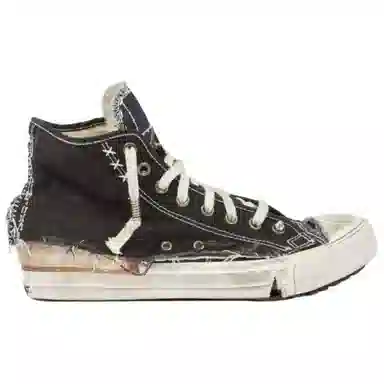 Maison Margiela Loved to Death High Top Canvas Sneakers Black