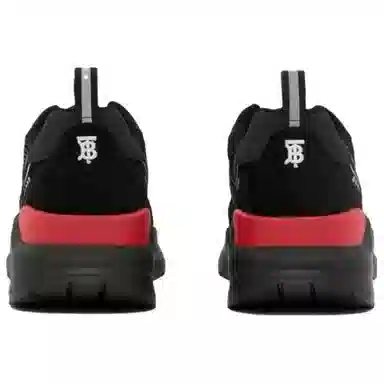 Burberry Running Shoes Black Red