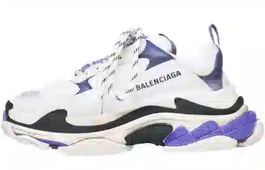 Balenciaga Triple S White Blue