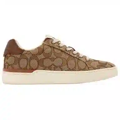 COACH Clip Classic Low Top Sneaker Khaki