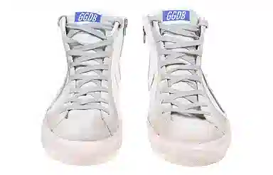Golden Goose High Top Sneakers White Distressed